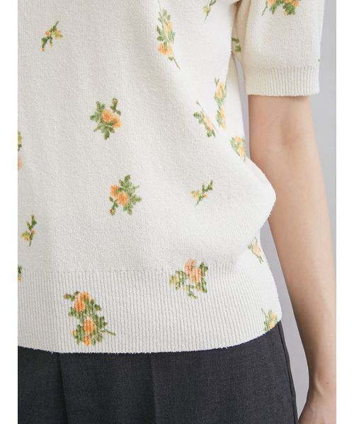 Mila Owen(ミラオーウェン)の「フラワープリントアンサンブルプルオーバー(Tシャツ/カットソー・レディース・ブルー/オレンジ・1/0)」の17枚目の写真