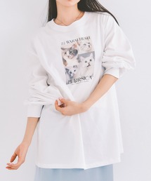 COLORME（カラーミー）の「ゆるシルエットにゃんこロンT（Tシャツ/カットソー）」