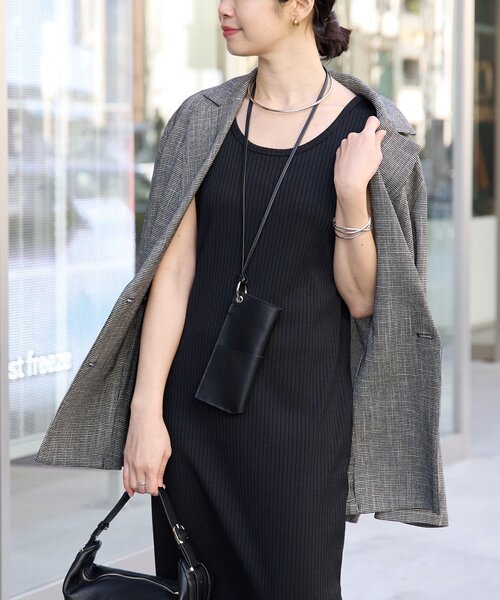 RIVE DROITE（リヴドロワ）の「予約【シリーズ累計販売数一万枚突破！】2WAYリブタンクワンピース（ワンピース・レディース・モカ/ブラック/チャコールグレー・FREE/36/40）」の9枚目の写真