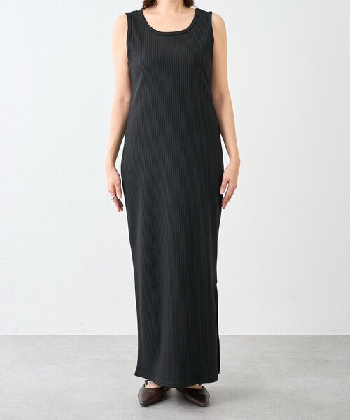 RIVE DROITE（リヴドロワ）の「予約【シリーズ累計販売数一万枚突破！】2WAYリブタンクワンピース（ワンピース・レディース・モカ/ブラック/チャコールグレー・FREE/36/40）」の14枚目の写真