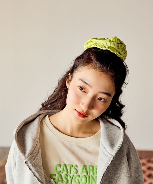 niko and...(ニコアンド)の「バンダナシュシュ(シュシュ・レディース・イエロー/ネイビー/ライトグリーン/ピンク・0)」の15枚目の写真