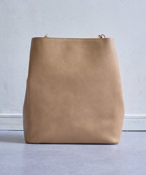 Thevon（ゼボン）の「【Yuna&Mayuコラボ企画】ウェーブハンドルトートバッグ（トートバッグ・レディース・グレイッシュベージュ/ブラック・FREE）」の18枚目の写真