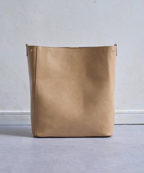 Thevon（ゼボン）の「【Yuna&Mayuコラボ企画】ウェーブハンドルトートバッグ（トートバッグ・レディース・グレイッシュベージュ/ブラック・FREE）」の21枚目の写真