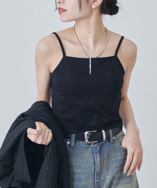 Lui's（ルイス）の「カップ付きタンクトップ（タンクトップ・レディース・オフホワイト/ブラック・FREE）」の19枚目の写真