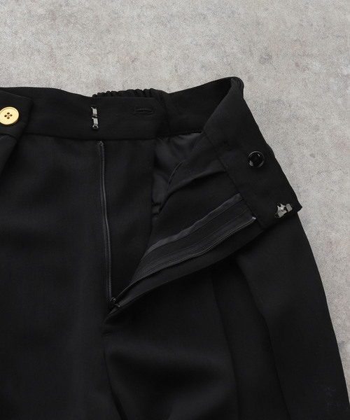 La TOTALITE（ラトータリテ）の「【洗える】タックボタンパンツ（その他パンツ・レディース・ベージュ/ブラック・36/38）」の9枚目の写真