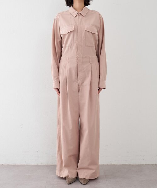 Whim Gazette（ウィムガゼット）の「【GEMINI】製品染めオールインワン（つなぎ/オールインワン・レディース・ピンク/ブラウン・FREE）」の15枚目の写真