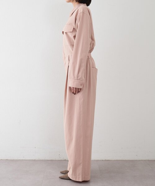 Whim Gazette（ウィムガゼット）の「【GEMINI】製品染めオールインワン（つなぎ/オールインワン・レディース・ピンク/ブラウン・FREE）」の14枚目の写真