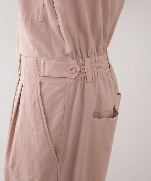 Whim Gazette（ウィムガゼット）の「【GEMINI】製品染めオールインワン（つなぎ/オールインワン・レディース・ピンク/ブラウン・FREE）」の9枚目の写真