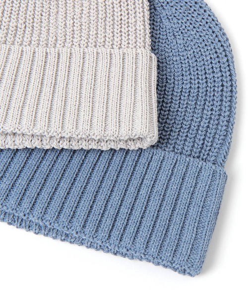 LAKOLE(ラコレ)の「ペーパー混ニットワッチ / 640195(ニットキャップ/ビーニー・メンズ・ライトグレー/ブルー/チャコール・9)」の11枚目の写真