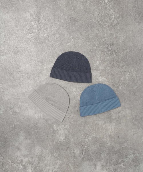 LAKOLE(ラコレ)の「ペーパー混ニットワッチ / 640195(ニットキャップ/ビーニー・メンズ・ライトグレー/ブルー/チャコール・9)」の4枚目の写真