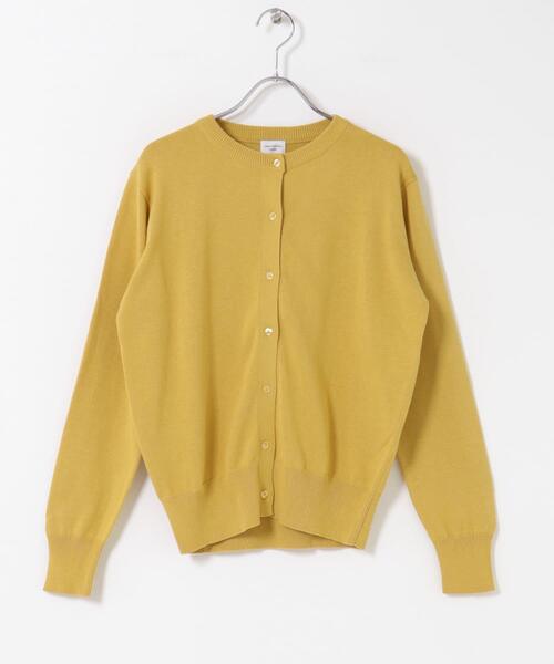 URBAN RESEARCH DOORS（アーバンリサーチドアーズ）の「オーガニックコットンクルーネックカーディガン（カーディガン/ボレロ・レディース・イエロー/オフホワイト/ブルー・FREE）」の20枚目の写真