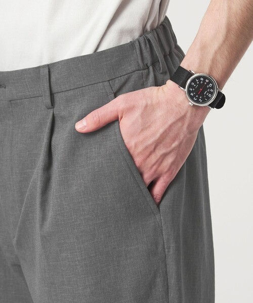 green label relaxing(グリーンレーベルリラクシング)の「Dot Air 1プリーツ ユーティリティー パンツ W2 -ストレッチ-(その他パンツ・メンズ・グレー/ネイビー/オリーブ・XL/L/M/S)」の10枚目の写真