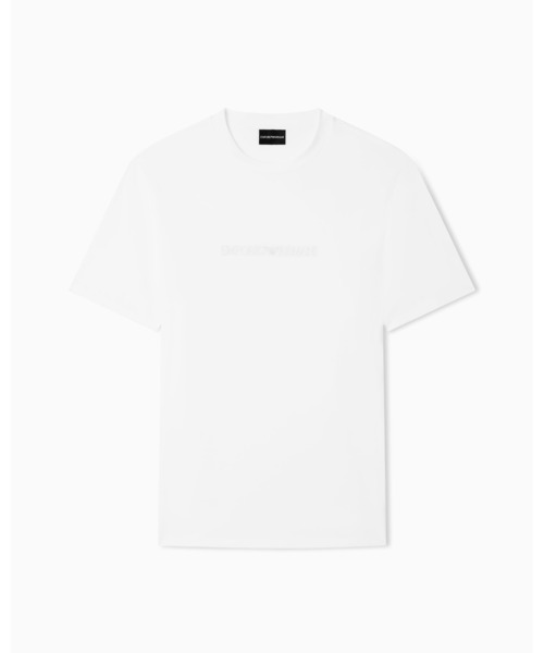 EMPORIO ARMANI(エンポリオアルマーニ)の「<オンライン限定>【エンポリオ アルマーニ】Tシャツ ピマジャージー ロゴプリント(Tシャツ/カットソー・メンズ・ブラック/ホワイト・LARGE/MEDIUM/SMALL/X-LARGE/X-SMALL/XX-LARGE)」の6枚目の写真