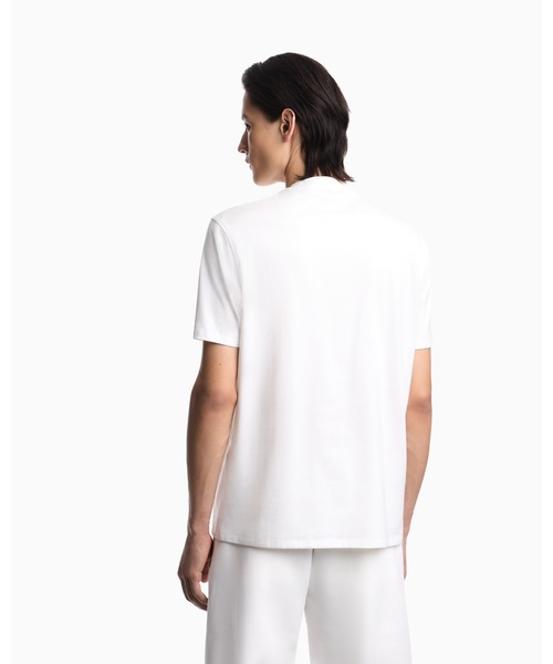 EMPORIO ARMANI(エンポリオアルマーニ)の「<オンライン限定>【エンポリオ アルマーニ】Tシャツ ピマジャージー ロゴプリント(Tシャツ/カットソー・メンズ・ブラック/ホワイト・LARGE/MEDIUM/SMALL/X-LARGE/X-SMALL/XX-LARGE)」の7枚目の写真