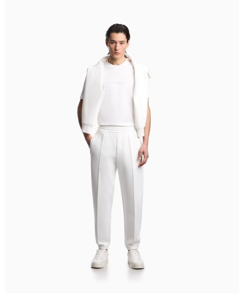 EMPORIO ARMANI(エンポリオアルマーニ)の「<オンライン限定>【エンポリオ アルマーニ】Tシャツ ピマジャージー ロゴプリント(Tシャツ/カットソー・メンズ・ブラック/ホワイト・LARGE/MEDIUM/SMALL/X-LARGE/X-SMALL/XX-LARGE)」の8枚目の写真