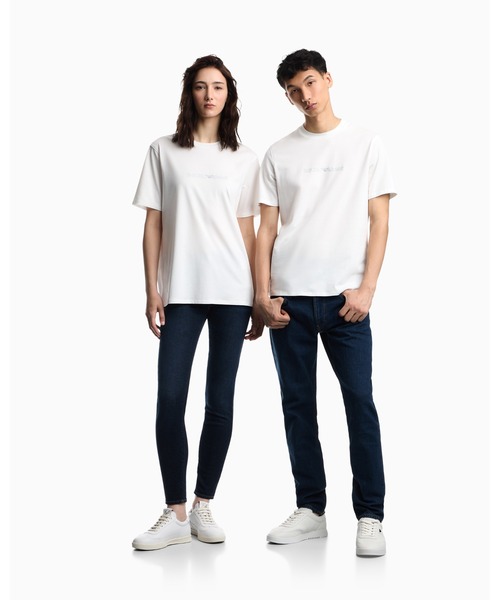 EMPORIO ARMANI(エンポリオアルマーニ)の「<オンライン限定>【エンポリオ アルマーニ】Tシャツ ピマジャージー ロゴプリント(Tシャツ/カットソー・メンズ・ブラック/ホワイト・LARGE/MEDIUM/SMALL/X-LARGE/X-SMALL/XX-LARGE)」の11枚目の写真