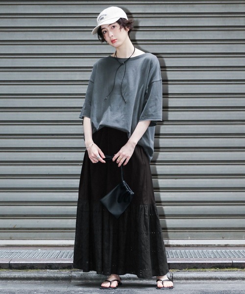 GEORGE'S(ジョージズ)の「レースキリカエスカート(スカート・レディース・オフホワイト/ブラック・SMALL/MEDIUM)」の19枚目の写真