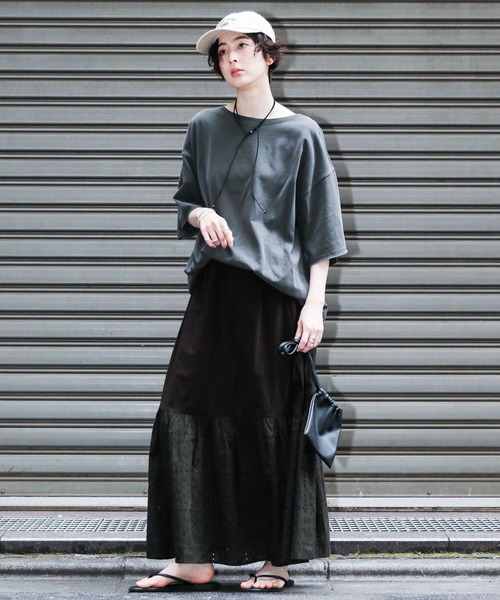 GEORGE'S(ジョージズ)の「レースキリカエスカート(スカート・レディース・オフホワイト/ブラック・SMALL/MEDIUM)」の16枚目の写真