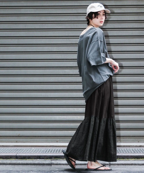 GEORGE'S(ジョージズ)の「レースキリカエスカート(スカート・レディース・オフホワイト/ブラック・SMALL/MEDIUM)」の17枚目の写真