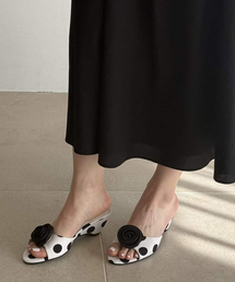 LE TALON | 《WEB限定》Le decore / ル デコレpuffy rose mule サンダル(サンダル)