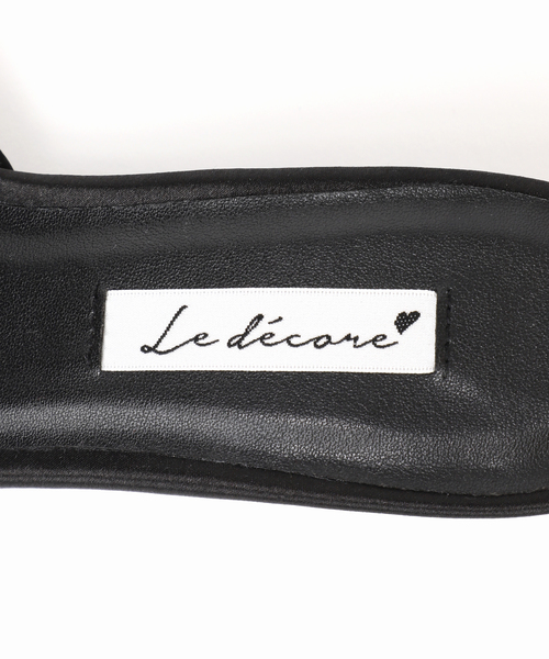 LE TALON（ルタロン）の「《WEB限定》Le decore / ル デコレpuffy rose mule サンダル（サンダル・レディース・ホワイト/ブラウン/ブラック×ブラック・SMALL/MEDIUM/LARGE/X-LARGE）」の10枚目の写真