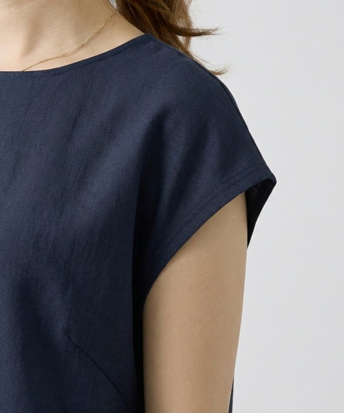 DESIGNWORKS(デザインワークス)の「リネン混フレンチコクーンブラウス(シャツ/ブラウス・レディース・ネイビー・フリー)」の14枚目の写真