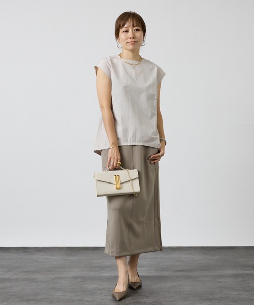 DESIGNWORKS(デザインワークス)の「リネン混フレンチコクーンブラウス(シャツ/ブラウス・レディース・ネイビー・フリー)」の12枚目の写真