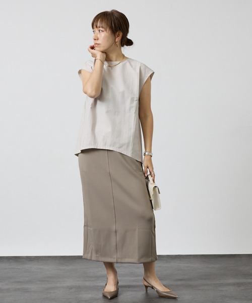 DESIGNWORKS(デザインワークス)の「リネン混フレンチコクーンブラウス(シャツ/ブラウス・レディース・ネイビー・フリー)」の13枚目の写真