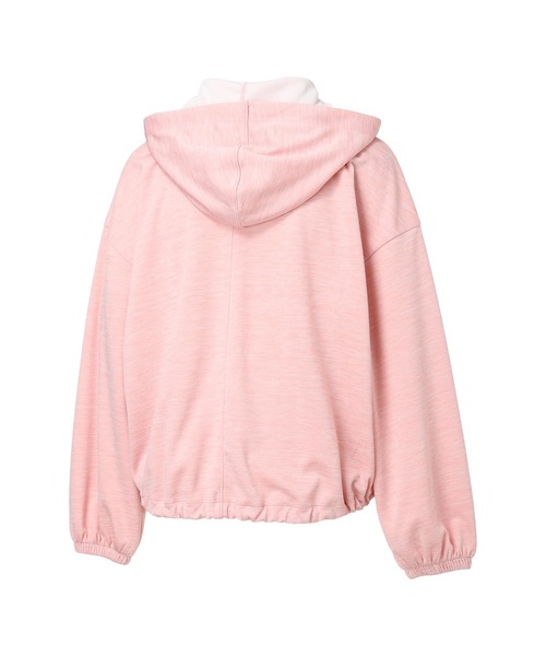 PUMA（プーマ）の「プーマ PUMA ESS ACTIVE CHM FZ HD（パーカー・レディース・ブルーグレー/ブラック/ピンク・M/L）」の4枚目の写真