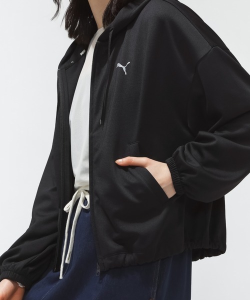PUMA（プーマ）の「プーマ PUMA ESS ACTIVE CHM FZ HD（パーカー・レディース・ブルーグレー/ブラック/ピンク・M/L）」の13枚目の写真