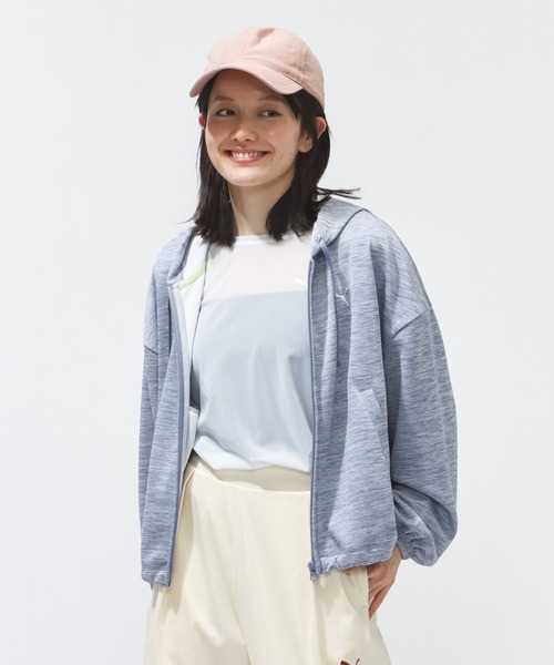 PUMA（プーマ）の「プーマ PUMA ESS ACTIVE CHM FZ HD（パーカー・レディース・ブルーグレー/ブラック/ピンク・M/L）」の14枚目の写真