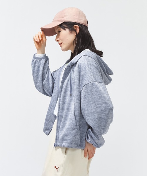 PUMA（プーマ）の「プーマ PUMA ESS ACTIVE CHM FZ HD（パーカー・レディース・ブルーグレー/ブラック/ピンク・M/L）」の15枚目の写真
