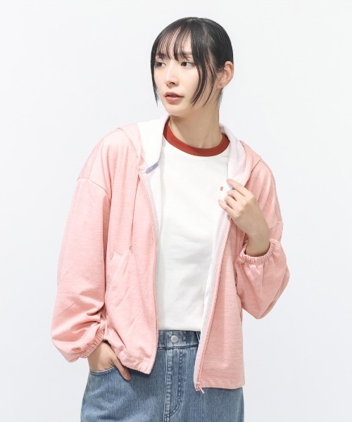 PUMA（プーマ）の「プーマ PUMA ESS ACTIVE CHM FZ HD（パーカー・レディース・ブルーグレー/ブラック/ピンク・M/L）」の22枚目の写真