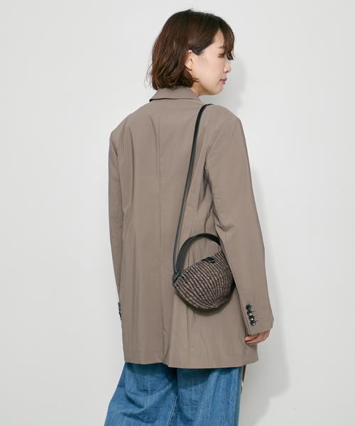 journal standard L'essage（ジャーナルスタンダードレサージュ）の「WATER REPELLENT/UV 2WAYジャケット（テーラードジャケット・レディース・グレー/ネイビー・FREE）」の8枚目の写真