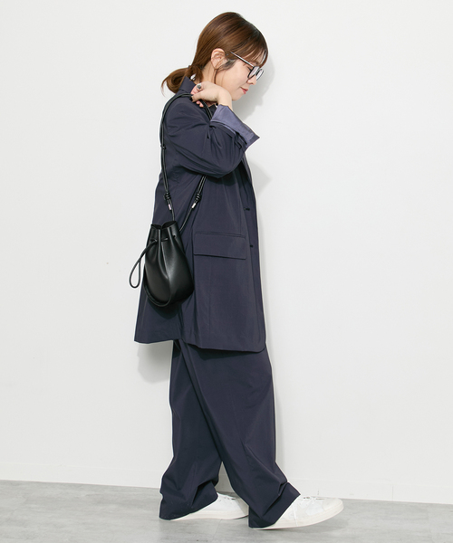 journal standard L'essage（ジャーナルスタンダードレサージュ）の「WATER REPELLENT/UV 2WAYジャケット（テーラードジャケット・レディース・グレー/ネイビー・FREE）」の11枚目の写真