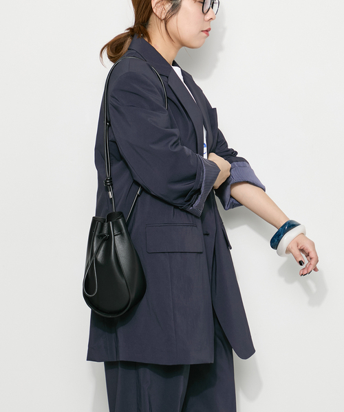 journal standard L'essage（ジャーナルスタンダードレサージュ）の「WATER REPELLENT/UV 2WAYジャケット（テーラードジャケット・レディース・グレー/ネイビー・FREE）」の13枚目の写真