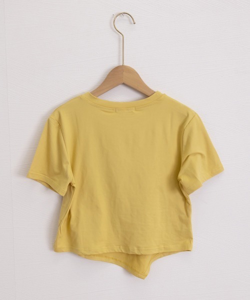 Miniministore(ミニミニストア)の「アシンメトリーTシャツ半袖クルーネックt(Tシャツ/カットソー・レディース・ブラック/ブルー/チェリーピンク/ホワイト/イエロー・FREE)」の13枚目の写真