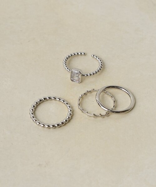 goocy(グーシー)の「セットリング(リング・レディース・シルバー・FREE)」の1枚目の写真