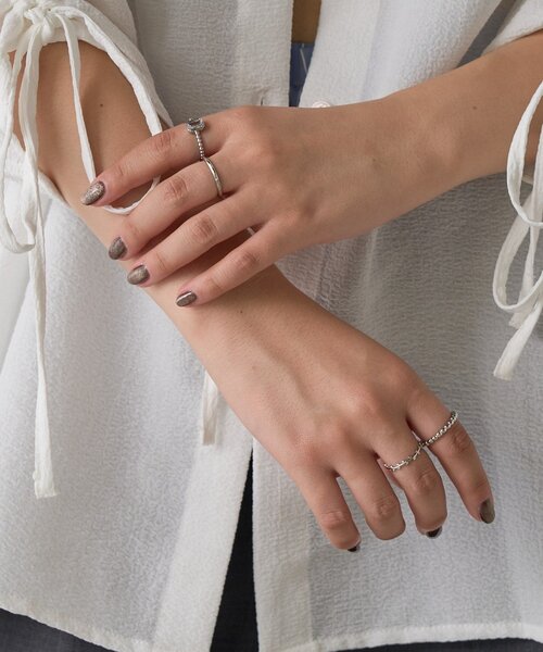 goocy(グーシー)の「セットリング(リング・レディース・シルバー・FREE)」の2枚目の写真