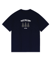 ワイルドキャンプオーバーサイズ半袖Tシャツ[ネイビー]