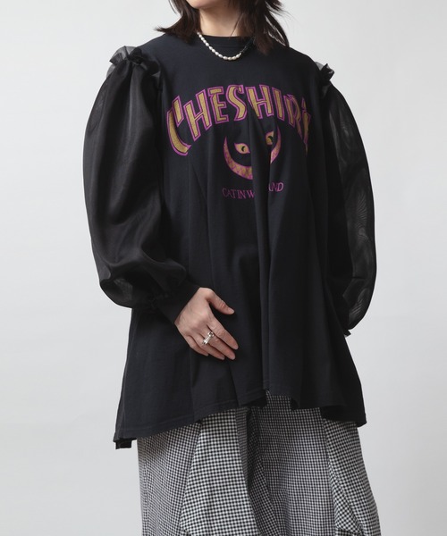 ESSAY（エッセイ）の「【 YuumiARIA × ESSAY 】BLACK CATプリントTシャツ（Tシャツ/カットソー・レディース・ブラック・FREE）」の6枚目の写真