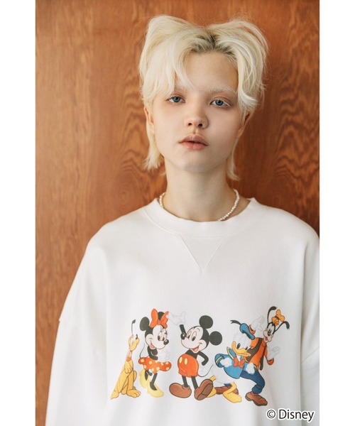 WCJ（ダブルシージェイ）の「Disney / MICKEY AND FRIENDS SWEAT TOP（スウェット・レディース・ブラック/ホワイト・FREE）」の9枚目の写真