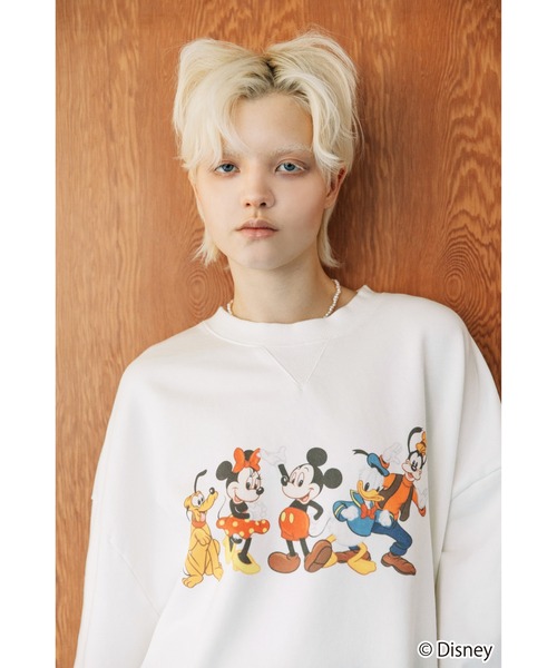 WCJ（ダブルシージェイ）の「Disney / MICKEY AND FRIENDS SWEAT TOP（スウェット・レディース・ブラック/ホワイト・FREE）」の10枚目の写真