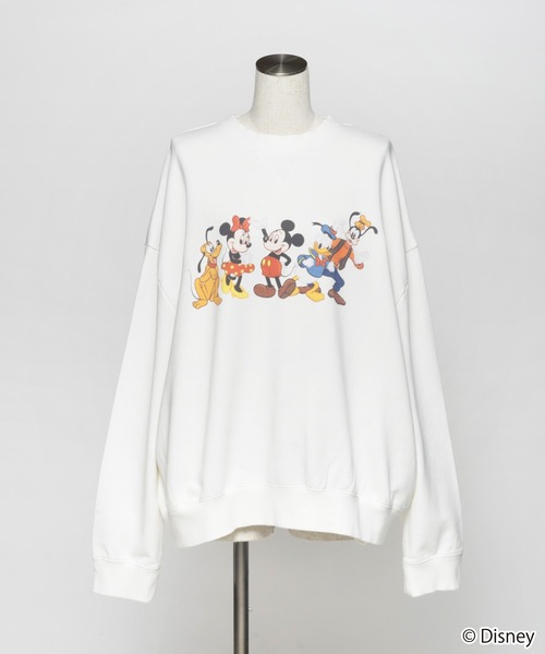 WCJ（ダブルシージェイ）の「Disney / MICKEY AND FRIENDS SWEAT TOP（スウェット・レディース・ブラック/ホワイト・FREE）」の12枚目の写真