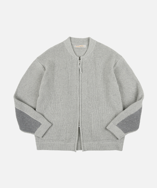 FRIZMWORKS(フリズムワークス)の「ULTRA HEAVYWEIGHT ZIP UP CARDIGAN _ LIGHT GRAY(カーディガン/ボレロ・メンズ・その他・SMALL/MEDIUM/LARGE/X-LARGE)」の1枚目の写真