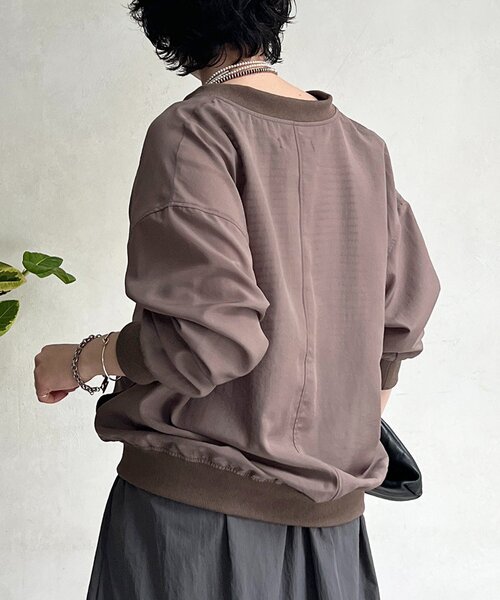 un dix cors（アンディコール）の「シアーMA1ブルゾン（ブルゾン・レディース・チャコールグレー/モカ/ミント・FREE）」の14枚目の写真