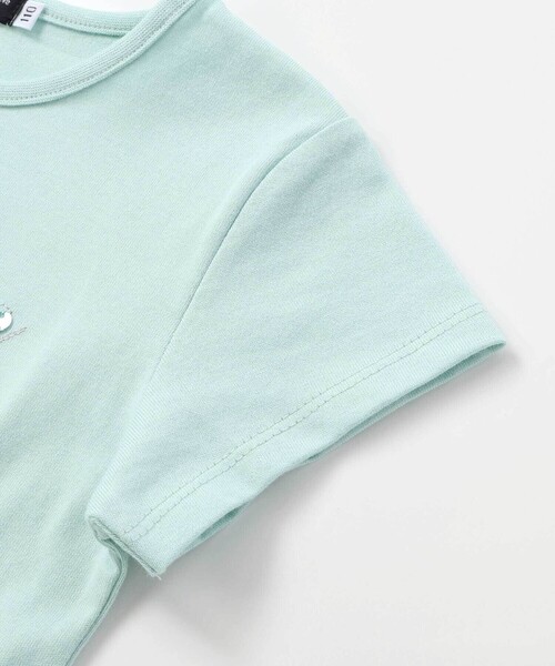 BeBe（ベベ）の「ロゴ刺しゅうペプラムフリル天竺半袖Tシャツ（Tシャツ/カットソー・キッズ・グリーン/イエロー・140cm/130cm/120cm/150cm/110cm）」の12枚目の写真