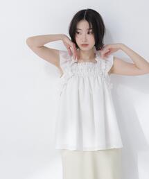 NATURAL BEAUTY BASIC | フリルスリーブチュニック(シャツ/ブラウス)