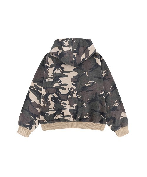 WOKE EDGE（ウォークエッジ）の「Diamond Logo Zip Hoodie（パーカー・メンズ・ブラウン系カモフラージュ・LARGE/MEDIUM/SMALL/X-LARGE）」の7枚目の写真