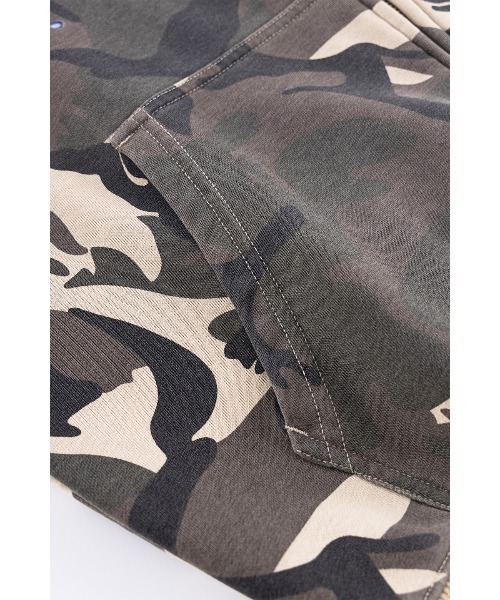 WOKE EDGE（ウォークエッジ）の「Diamond Logo Zip Hoodie（パーカー・メンズ・ブラウン系カモフラージュ・LARGE/MEDIUM/SMALL/X-LARGE）」の3枚目の写真